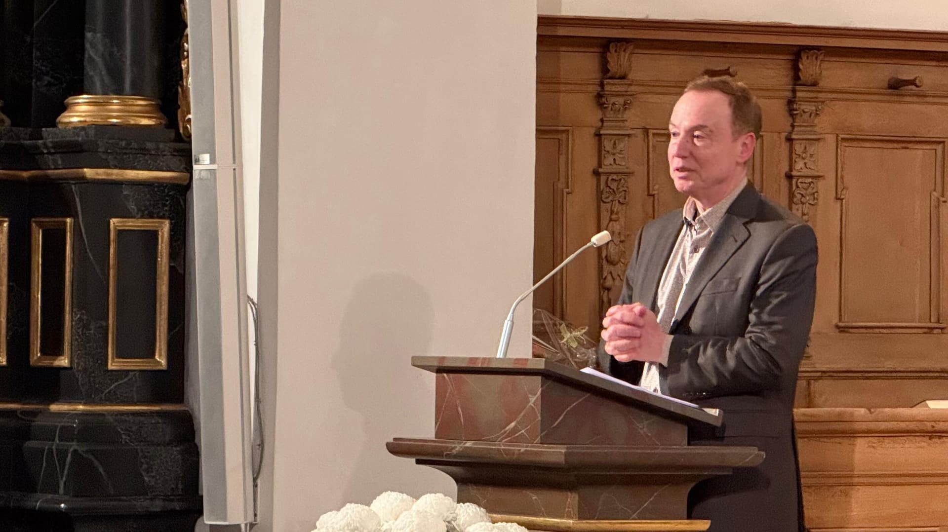 Michael Ragg referiert über die Christenverfolgung. (Foto: ACN) Michael Ragg referiert über die Christenverfolgung. (Foto: ACN)