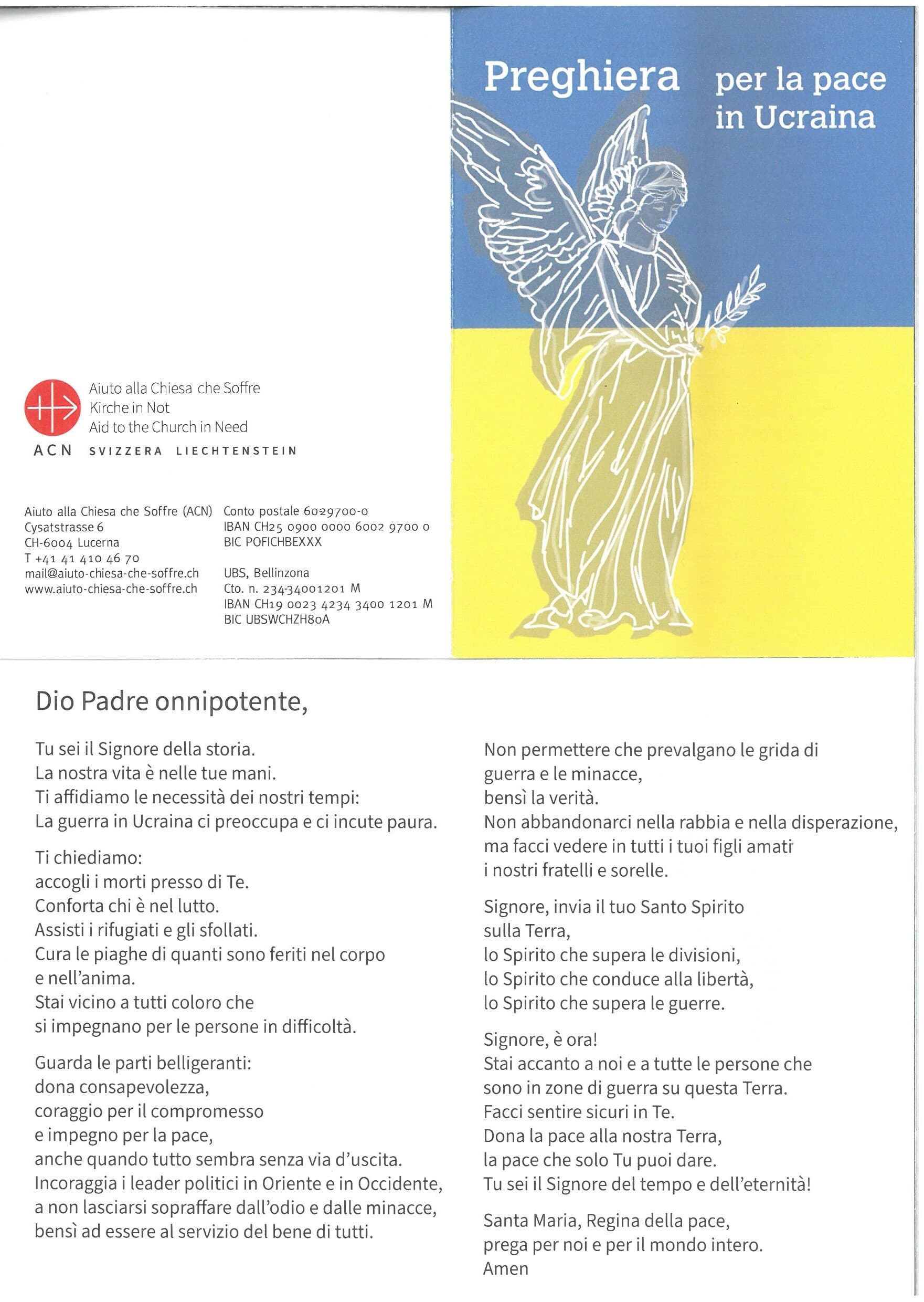 Gebet Frieden in der Ukraine IT