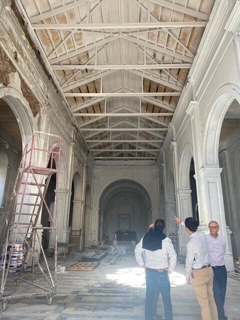 Kirche im Wiederaufbau (© ACN)