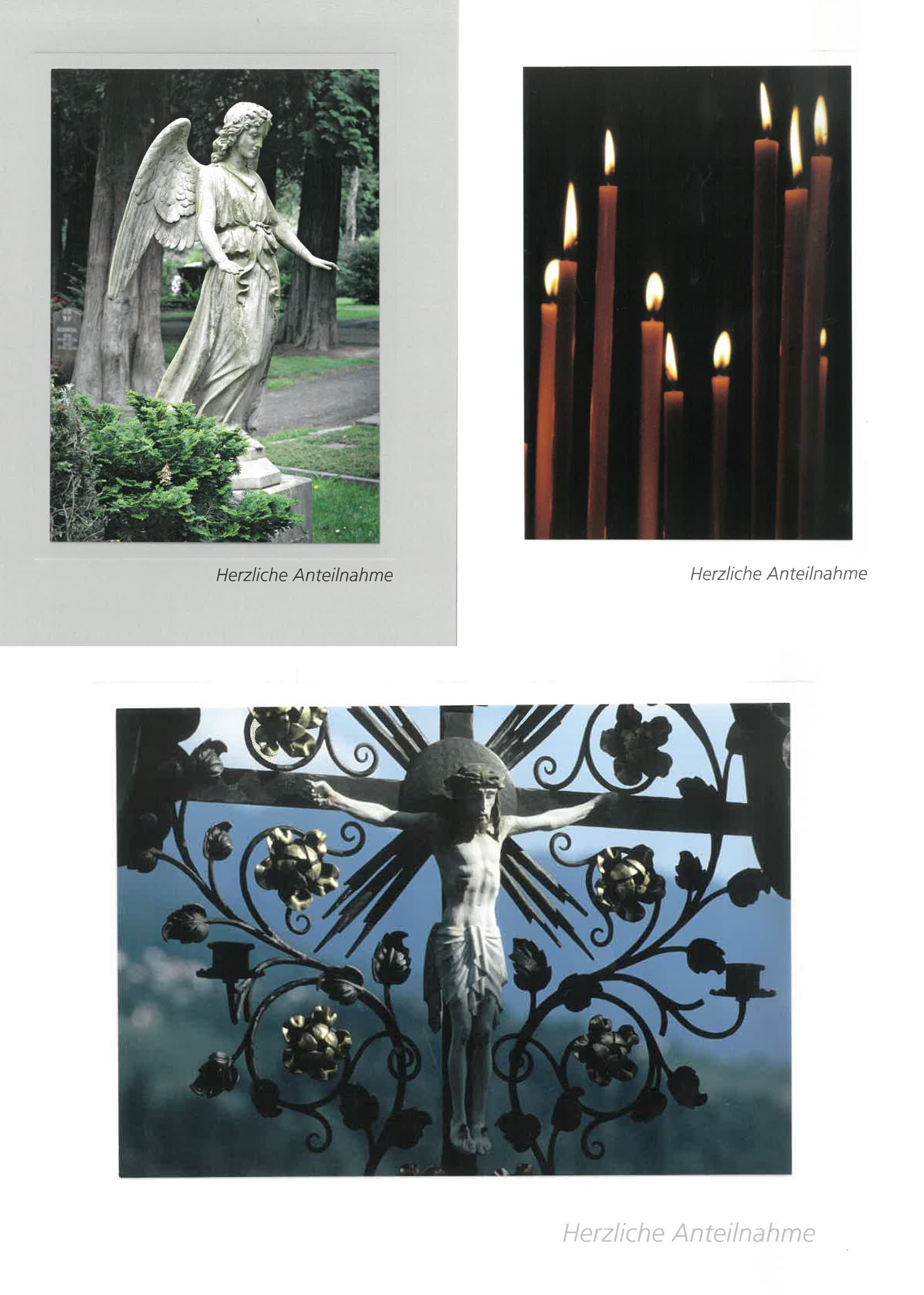 Trauerkarten Set 1