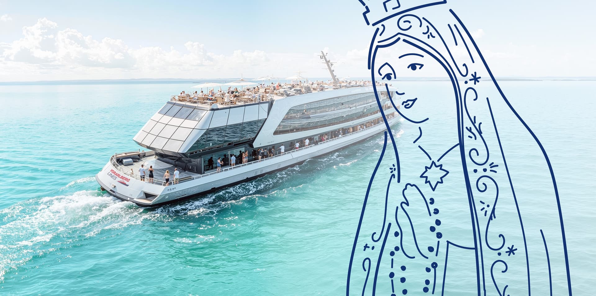 Fatima Schiffsprozession auf dem Bodensee. KIRCHE IN NOT (ACN) unterstützt den Anlass und ist mit einem Stand vertreten. Fatima Schiffsprozession auf dem Bodensee. KIRCHE IN NOT (ACN) unterstützt den Anlass und ist mit einem Stand vertreten.