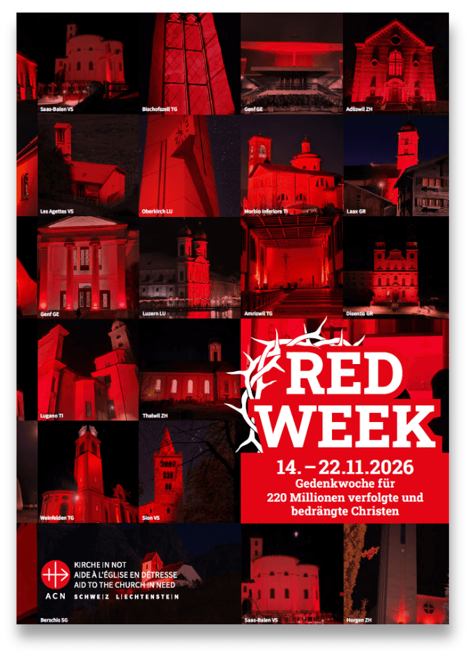 RED WEEK 2026 Gebetswoche Anregungen für Gottesdienste für verfolge Christen RED WEEK 2026 Gebetswoche Anregungen für Gottesdienste für verfolge Christen
