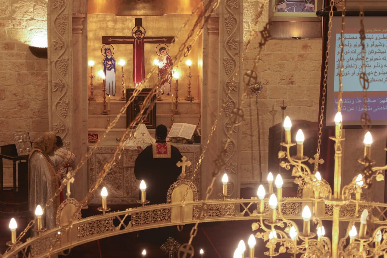 Sonntagsmesse in Aleppo (© Jacob/ACN) Sonntagsmesse in Aleppo (© Jacob/ACN)