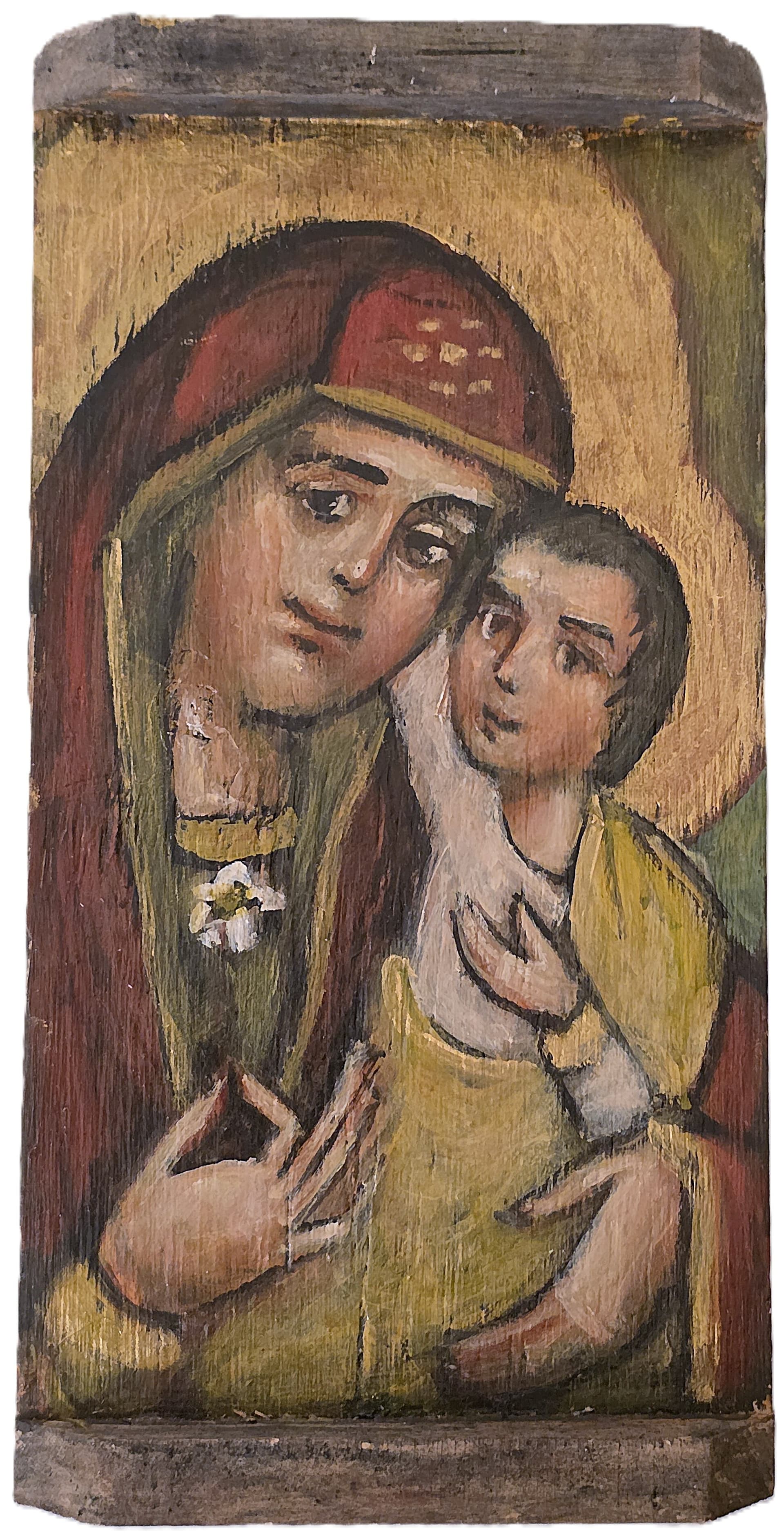 Icona su una cassa di munizioni - Questo dono proveniente dall'Ucraina è stato consegnato a Mons. Grögli ©ACN Icona su una cassa di munizioni - Questo dono proveniente dall'Ucraina è stato consegnato a Mons. Grögli ©ACN