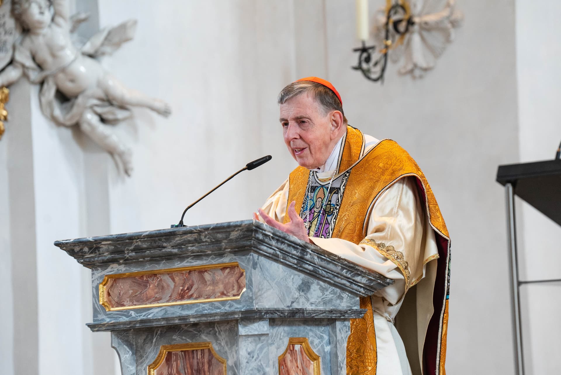 Eindrücke von der Wallfahrt nach Einsiedeln Mit eindringlichen Worten sprach Kardinal Kurt Koch über Hoffnung, Glauben und christliche Verantwortung. ©ACN