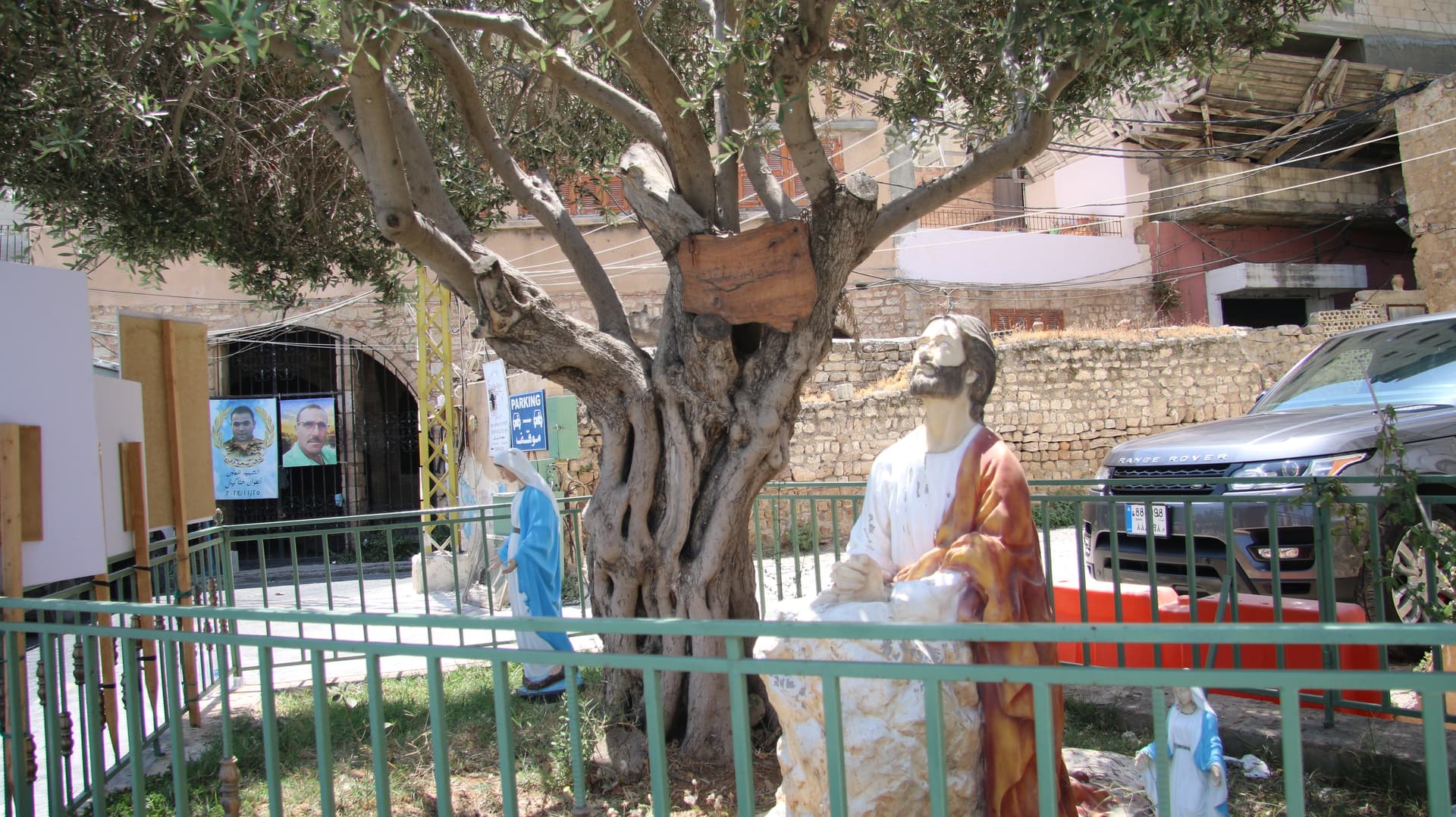 On trouve des statues religieuses partout dans le sud du Liban. (Photo: ACN) On trouve des statues religieuses partout dans le sud du Liban. (Photo: ACN)