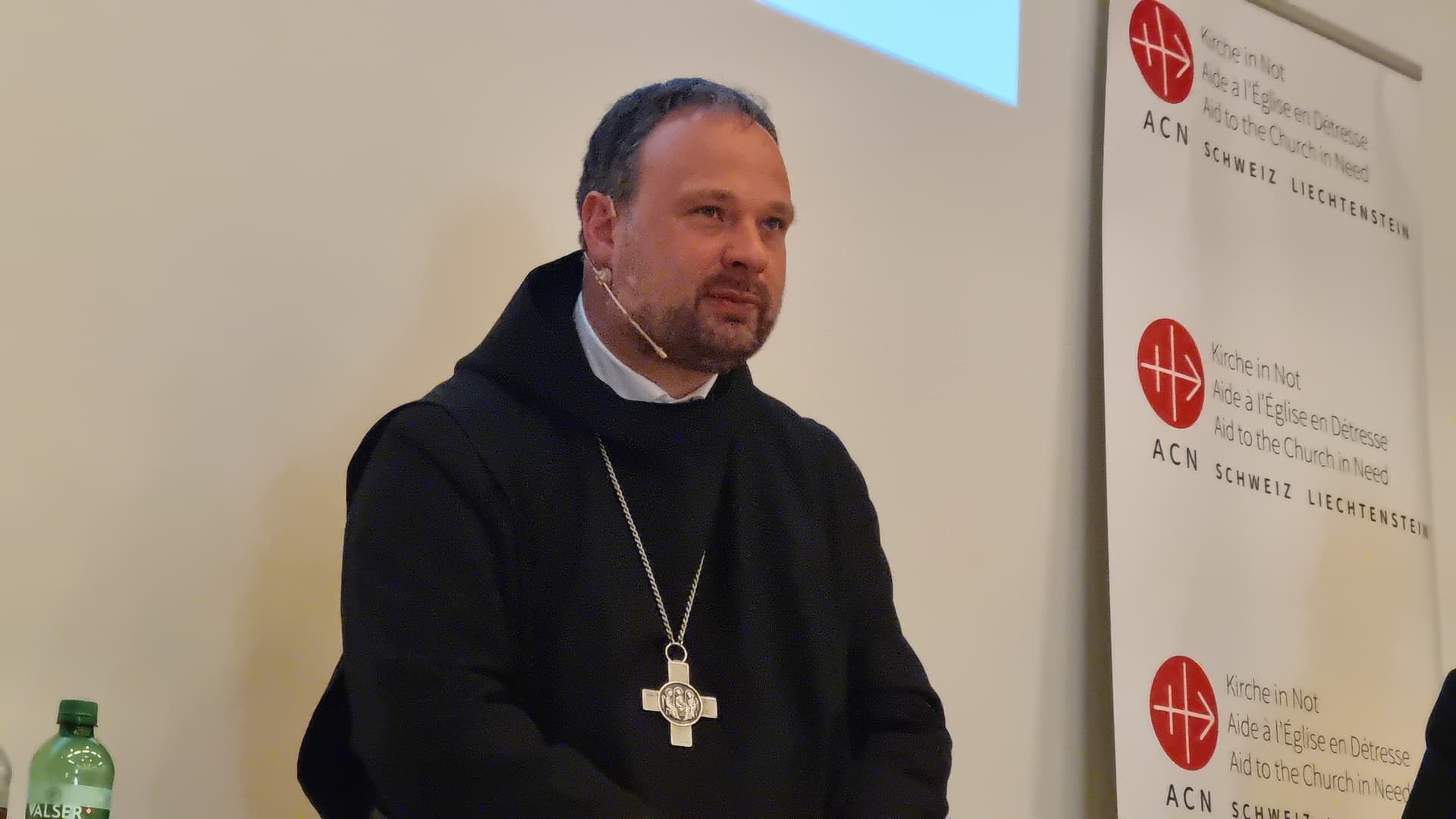 Abt Dr. Nikodemus Schnabel auf dem Podium von KIRCHE IN NOT (ACN) in Einsiedeln 2024. (Foto: ACN) Abt Dr. Nikodemus Schnabel auf dem Podium von KIRCHE IN NOT (ACN) in Einsiedeln 2024. (Foto: ACN)