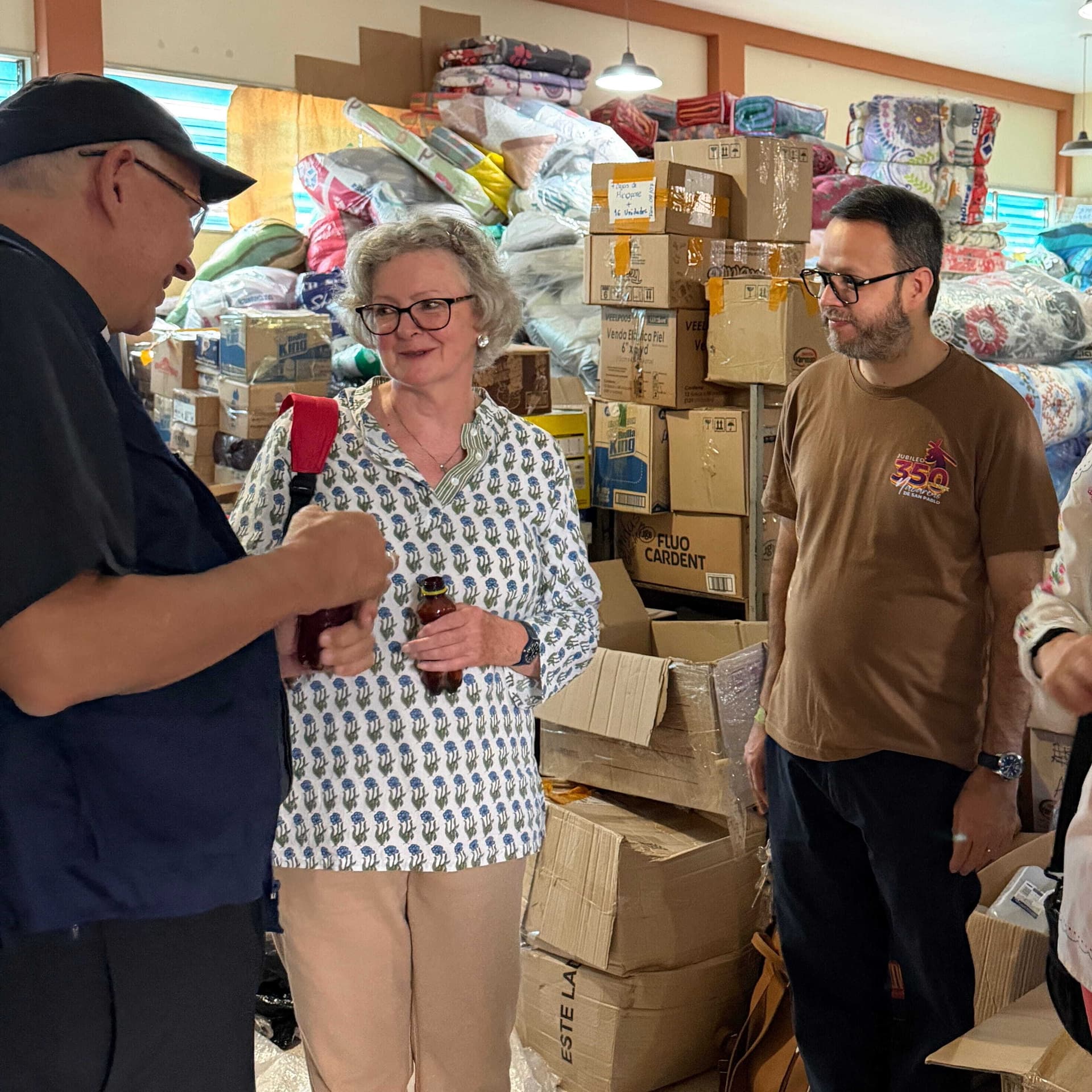 Regina Lynch Präsidentin von ACN Intl. Anfang Juli in Venezuela. (Foto: ACN)