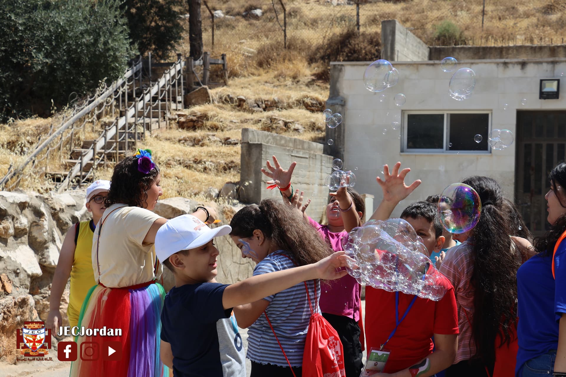 Kinder in einem Sommerlager in Jordanien - mit Hilfe von ACN. (Foto: ACN)