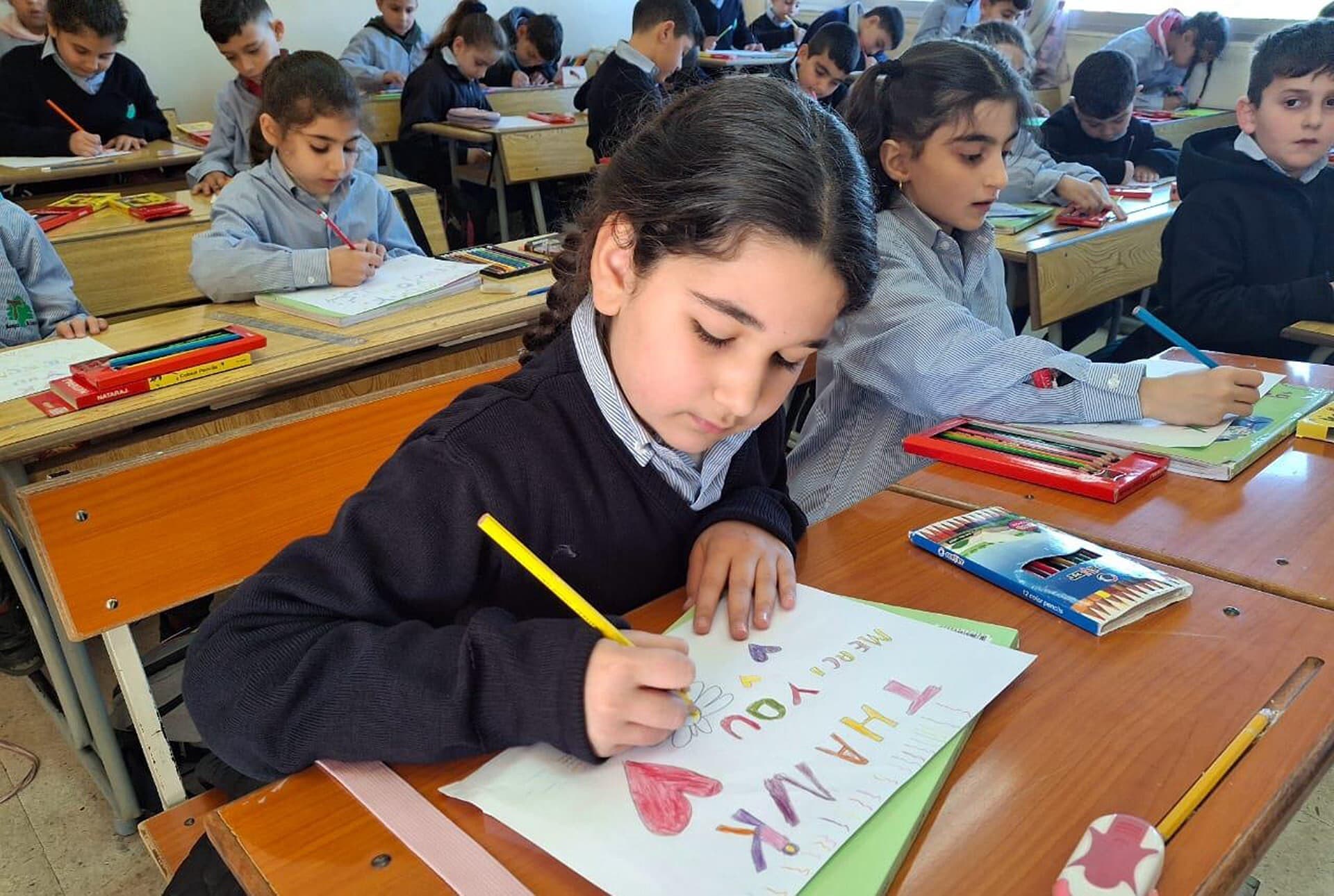 Eine Schulklasse im Libanon während einer Lektion. (Foto: ACN) Eine Schulklasse im Libanon während einer Lektion. (Foto: ACN)