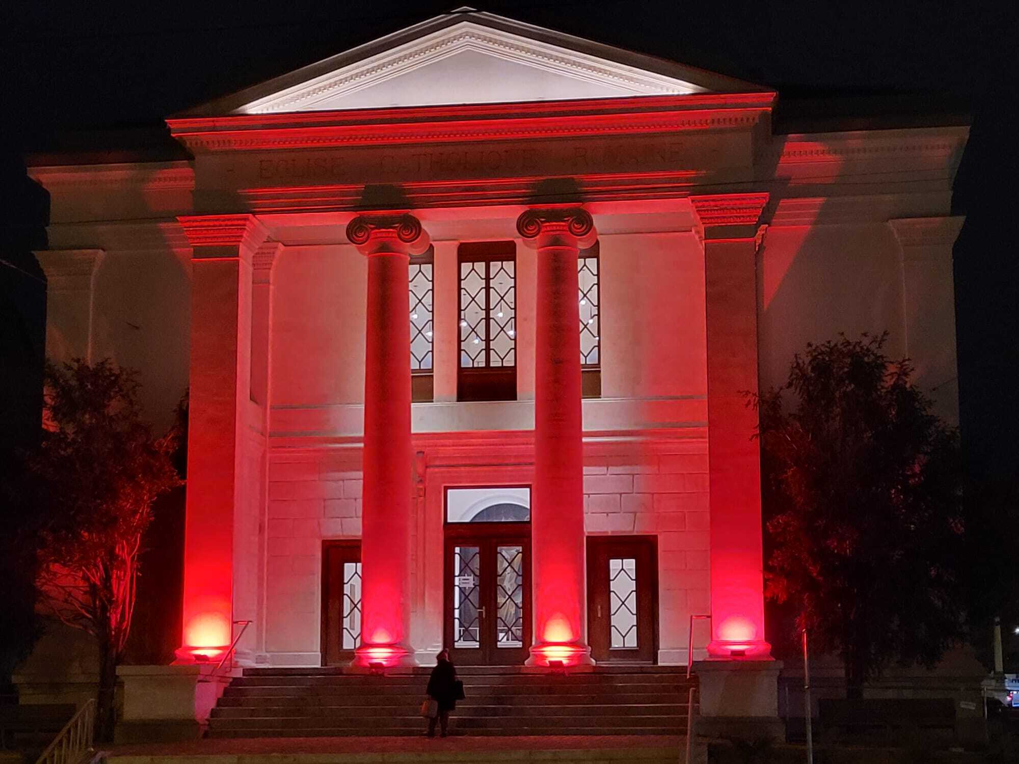 Pfarreien und Klöster, die sich an der RedWeek 2024 beteiligten Die Kirche Sacré-Coeur in Genf