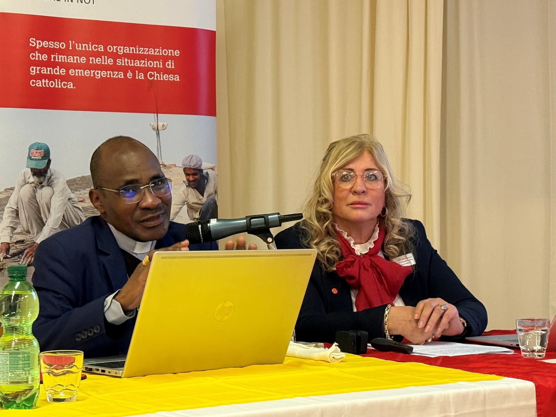 REDWEEK 2025 Locarno Incontro nella Sala S Antonio Mons Sayaogo e Lucia Wicki Rensch