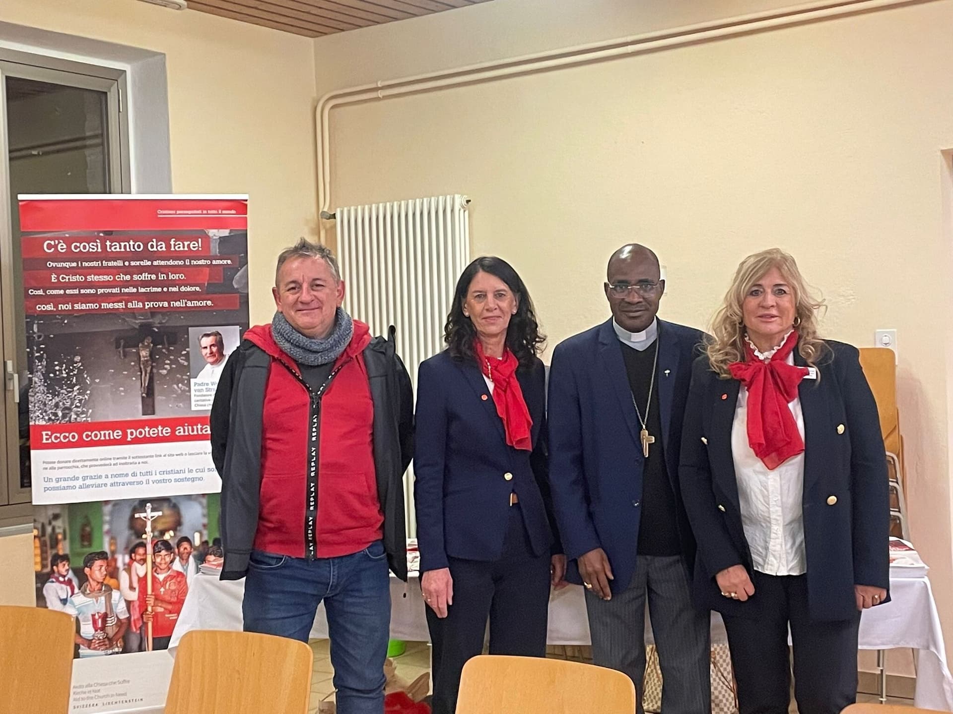 REDWEEK 2025 Locarno Incontro nella Sala S Antonio Paolo Irma Mons Sayaogo Lucia