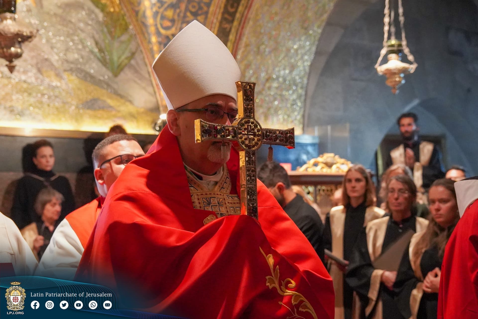 Archevêque Pierbattista Pizzaballa. (Photo: « Aide à l'Église en Détresse (ACN) ») Archevêque Pierbattista Pizzaballa. (Photo: « Aide à l'Église en Détresse (ACN) »)