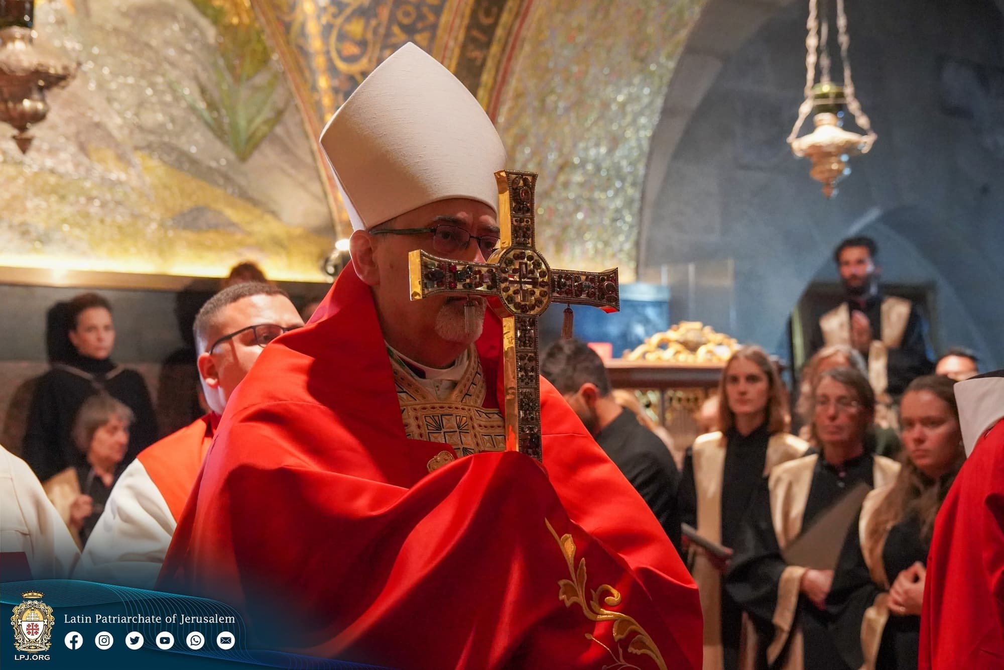 Archevêque Pierbattista Pizzaballa. (Photo: « Aide à l'Église en Détresse (ACN) ») Archevêque Pierbattista Pizzaballa. (Photo: « Aide à l'Église en Détresse (ACN) »)