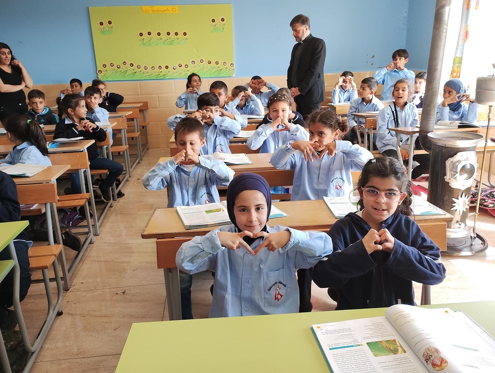 Les enfants de l'école libanaise dirigée par les sœurs du Bon Service. (Photo © ACN) Les enfants de l'école libanaise dirigée par les sœurs du Bon Service. (Photo © ACN)