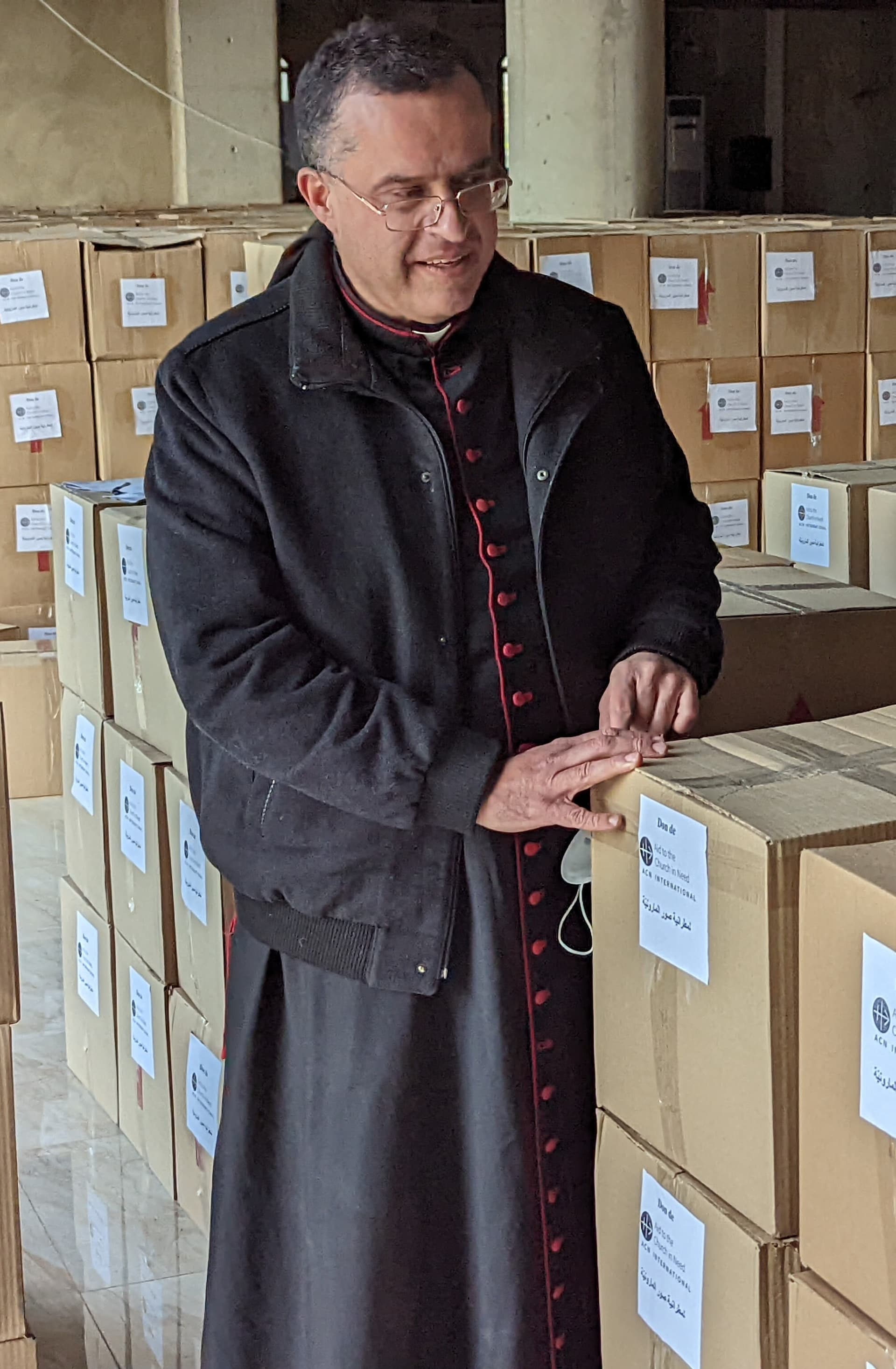 Mgr Charbel Yusef Abdallah, archevêque de Tyr (Photo : ACN) Mgr Charbel Yusef Abdallah, archevêque de Tyr (Photo : ACN)