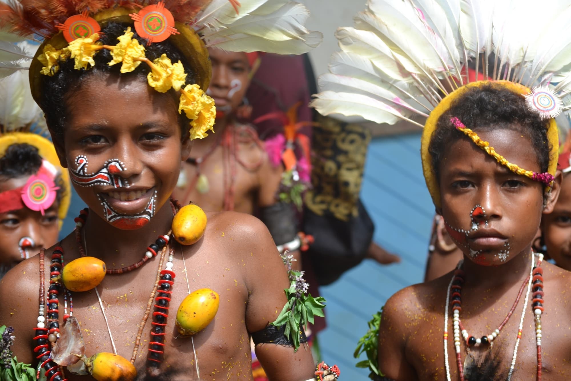 Bambini delle isole Kiriwina alla cerimonia di apertura della scuola primaria di Wapipi (Foto: ACN) Bambini delle isole Kiriwina alla cerimonia di apertura della scuola primaria di Wapipi (Foto: ACN)