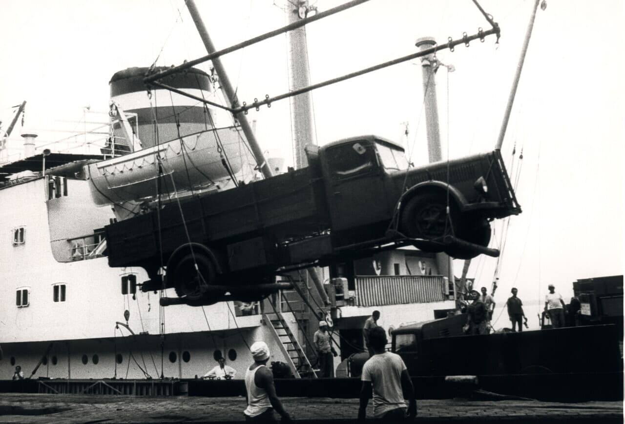 Les camions ont été transportés par bateau jusqu'au Brésil (© ACN) Les camions ont été transportés par bateau jusqu'au Brésil (© ACN)