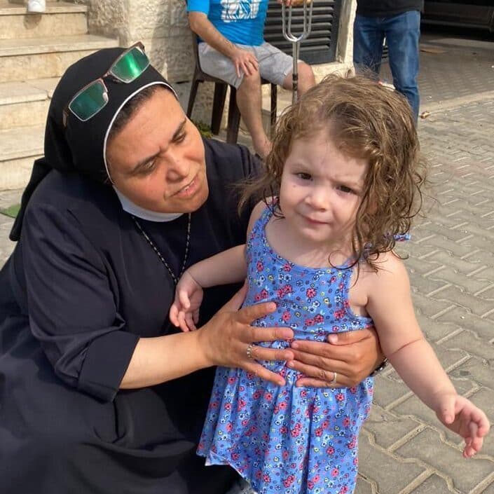 Heiliges Land: Die Schule von Schwester Nabila in Gaza wurde zerstört Heiliges Land: Die Schule von Schwester Nabila in Gaza wurde zerstört