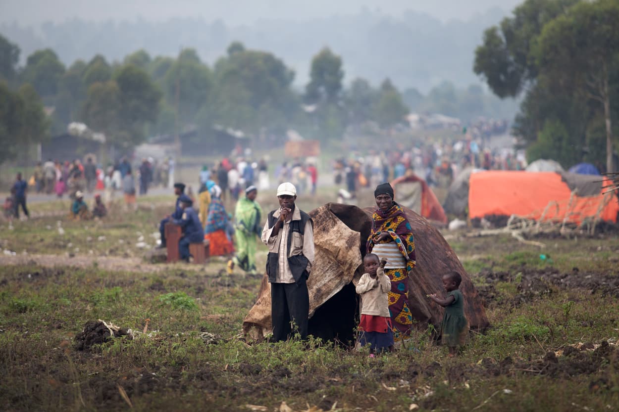 Flüchtlingsfamilie in Goma. (Bild: MONUSCO / Sylvain Liechti) Flüchtlingsfamilie in Goma. (Bild: MONUSCO / Sylvain Liechti)