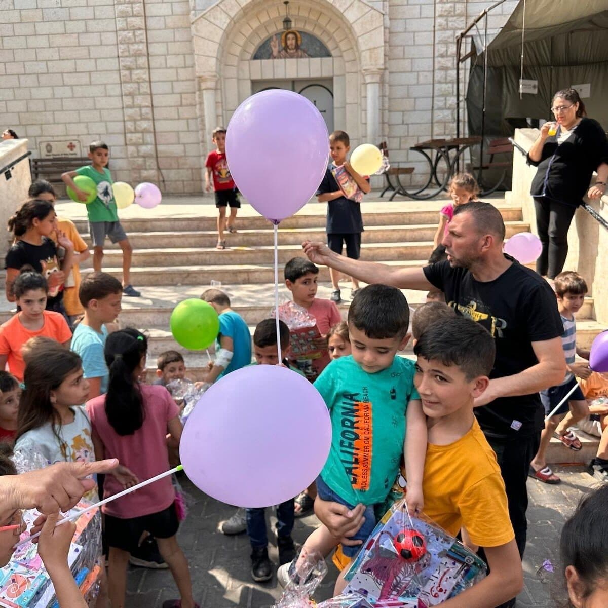 Anche i bambini erano in pericolo nella parrocchia di Gaza.© LPJ Anche i bambini erano in pericolo nella parrocchia di Gaza.© LPJ