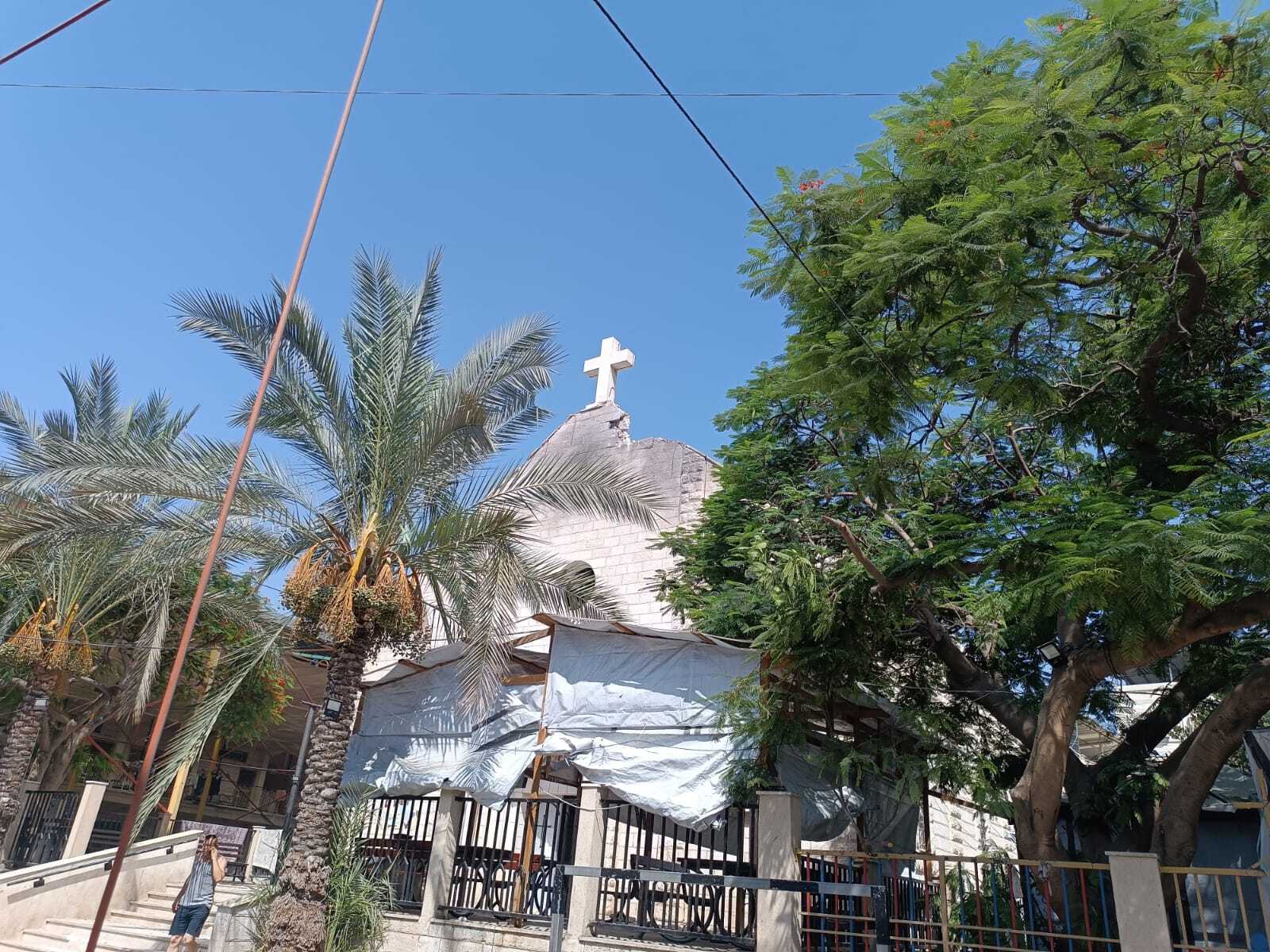 Questa chiesa cattolica è stata colpita dalleesercito israeliano il 17 luglio. (Foto d'archivio) Questa chiesa cattolica è stata colpita dalleesercito israeliano il 17 luglio. (Foto d'archivio)