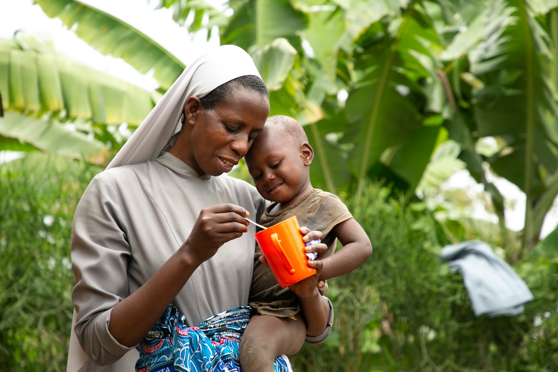 Suor Cécire e le sue consorelle si prendono cura degli orfani. ©ACN Suor Cécire e le sue consorelle si prendono cura degli orfani. ©ACN