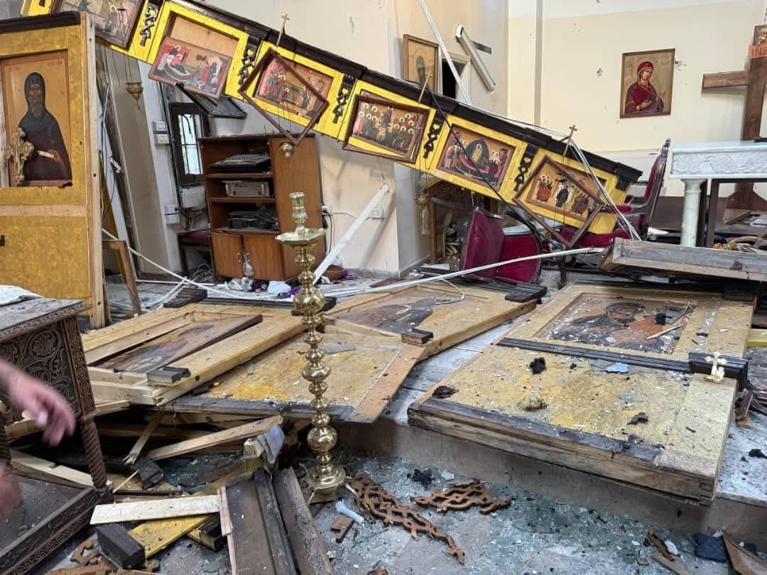 Zerstörte Mar Elias Kirche in Syrien ©ACN Zerstörte Mar Elias Kirche in Syrien ©ACN