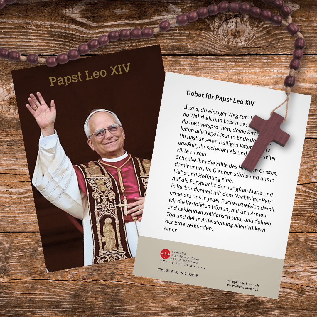 Leo XIV Gebetsbildchen Papst Gebetskärtchen Leo XIV Gebetsbildchen Papst Gebetskärtchen