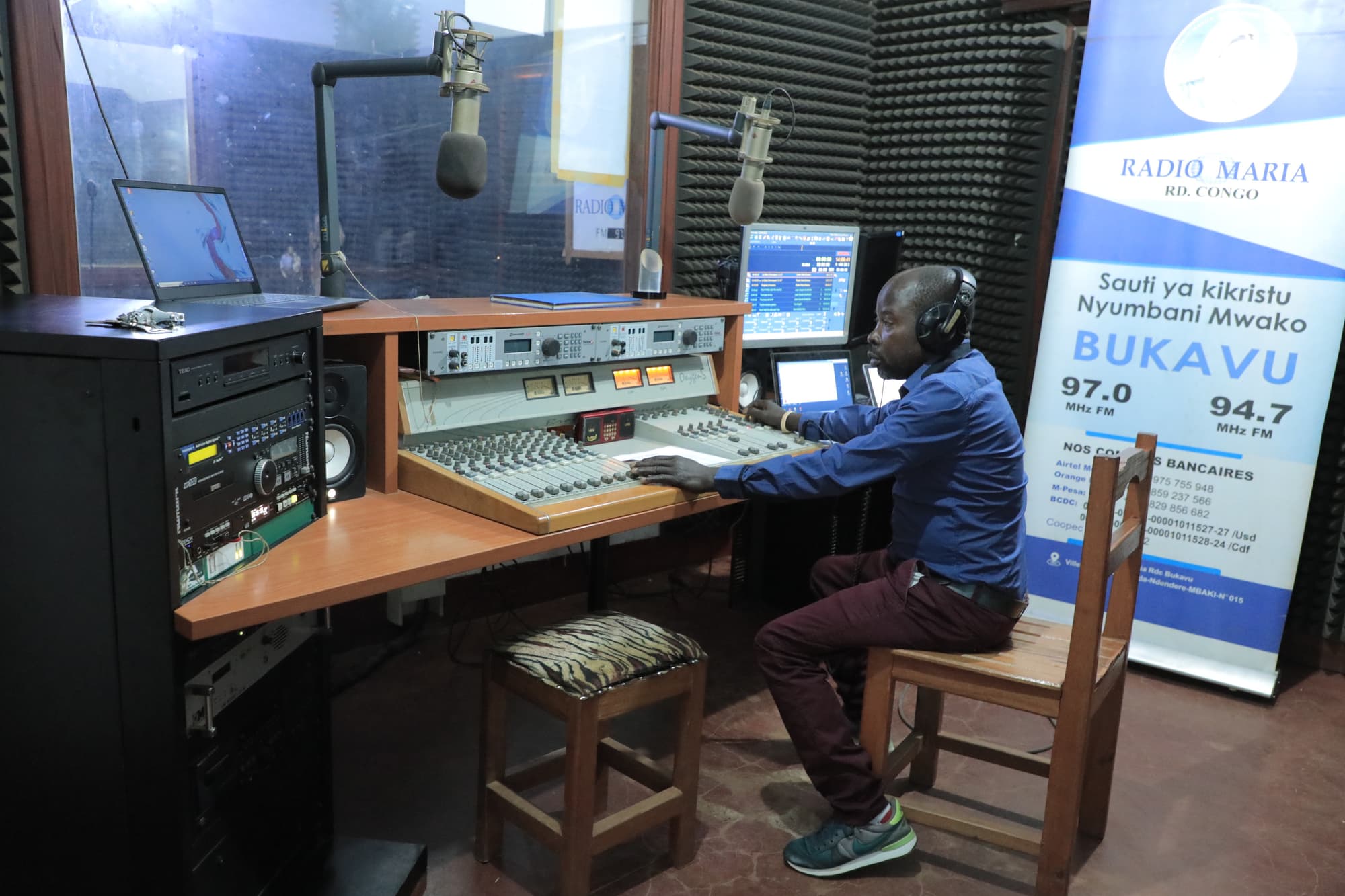 Radio Maria à Bukavu, RD Congo (Photo : ACN)