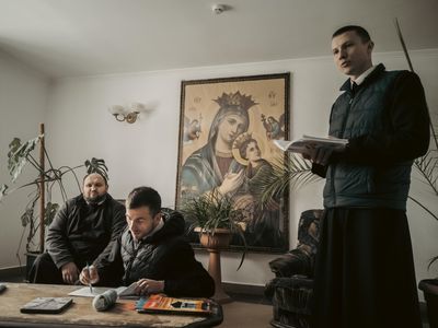 20220414 - Ukraine Als Jugendlicher baute er das Kloster wieder auf